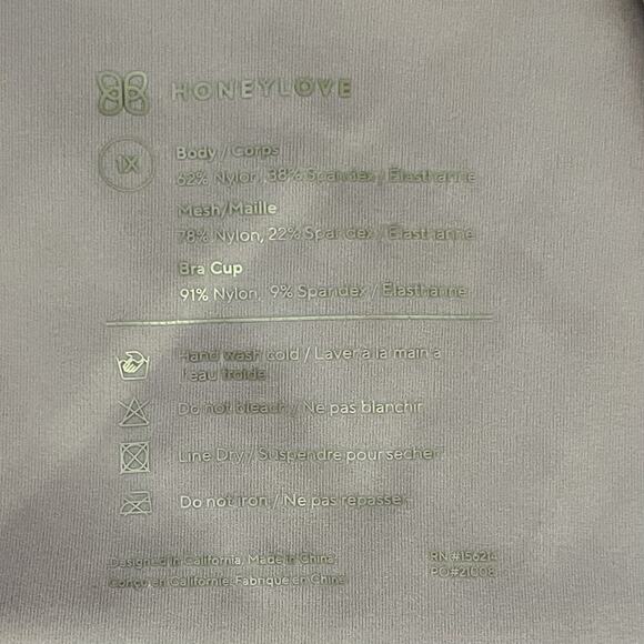 HoneyLove Womens Liftwear Cami Tank Top Size 1X Sand Tan Seamless Shaping V Veck - Picture 6 of 6